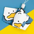 Зонт Автоматический Женский, милый складной, с узором утки, от солнца, дождя, маленький, для детей