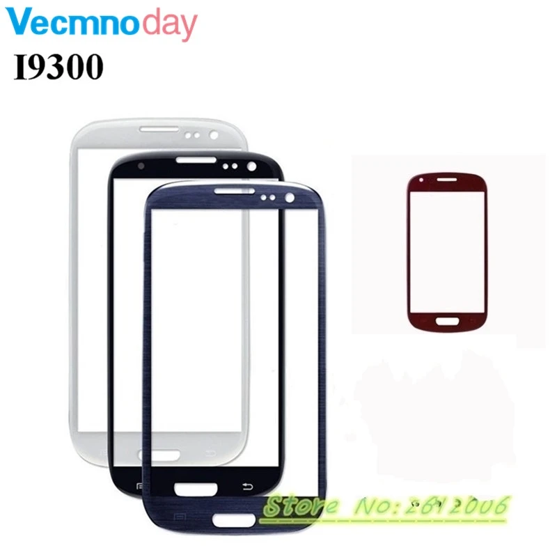 Для samsung Galaxy S3 I9300 i9305 I747 запасные части lcd Передний сенсорный экран наружное стекло объектива с логотипом