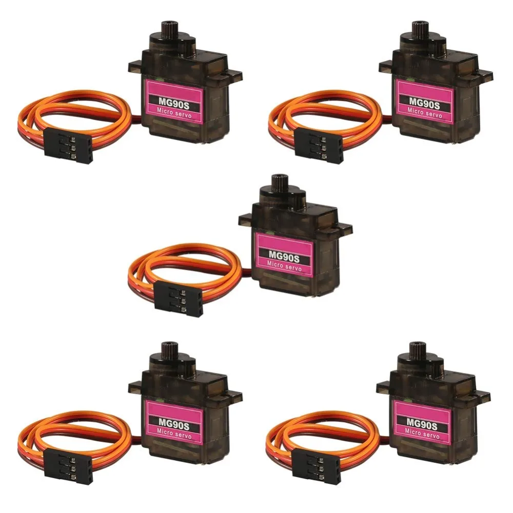 

2/5/10pcs/Lot MG90S gear Digital 9g Servo SG90 For Rc Helicopter Plane Boat Car MG90 9G Trex 450 RC Robot Helicopter