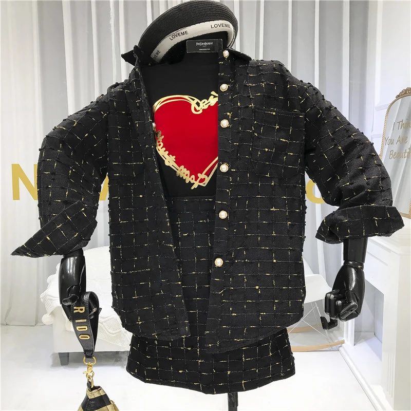 Новинка весны 2020 модное женское твидовое короткое пальто и мини-платье костюм из