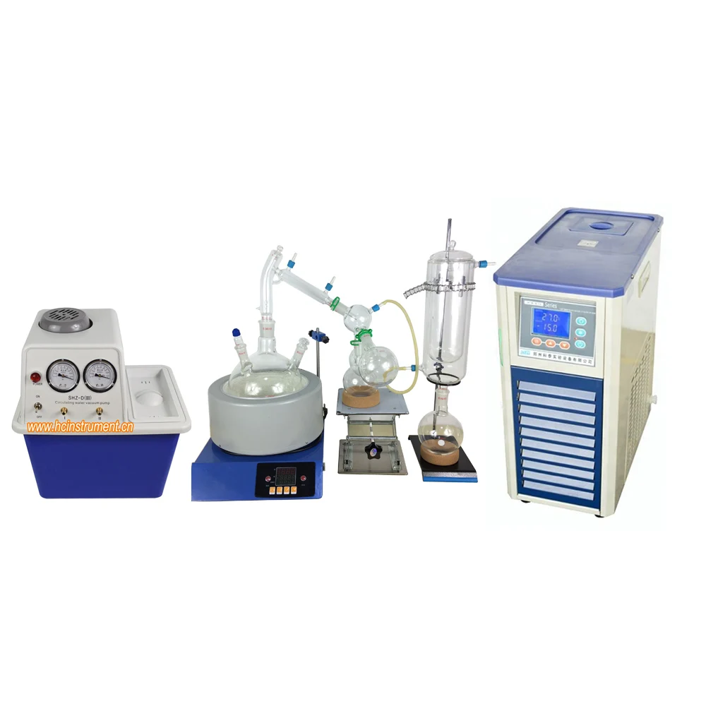 

Laboratory Complete Small Glass Fractional Distillation Kits With Jacketed Short Path Head For Essential Oils
