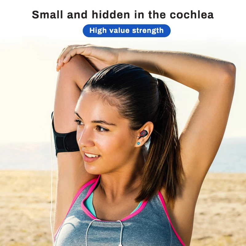 Q66 беспроводные V5.0 сенсорные Bluetooth наушники с отпечатком пальца HD стерео