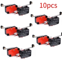 10pcs microswitch long lever ac 250v 15a v 156 1c25 spdt roller lever micro switch