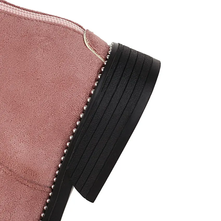 

ISSIENA 2021 Elegant Children Winter Warm Boots PU+Flock Kids Zipper Round Toe Rubber Boots Baby Girls Ankle Boots Size 28-39