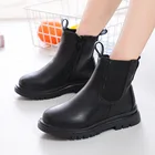 Детские ботинки, модные детские ботинки для маленьких, средних и больших девочек, школьные ботинки в британском стиле, Осень-зима 2021, Нескользящие ботильоны