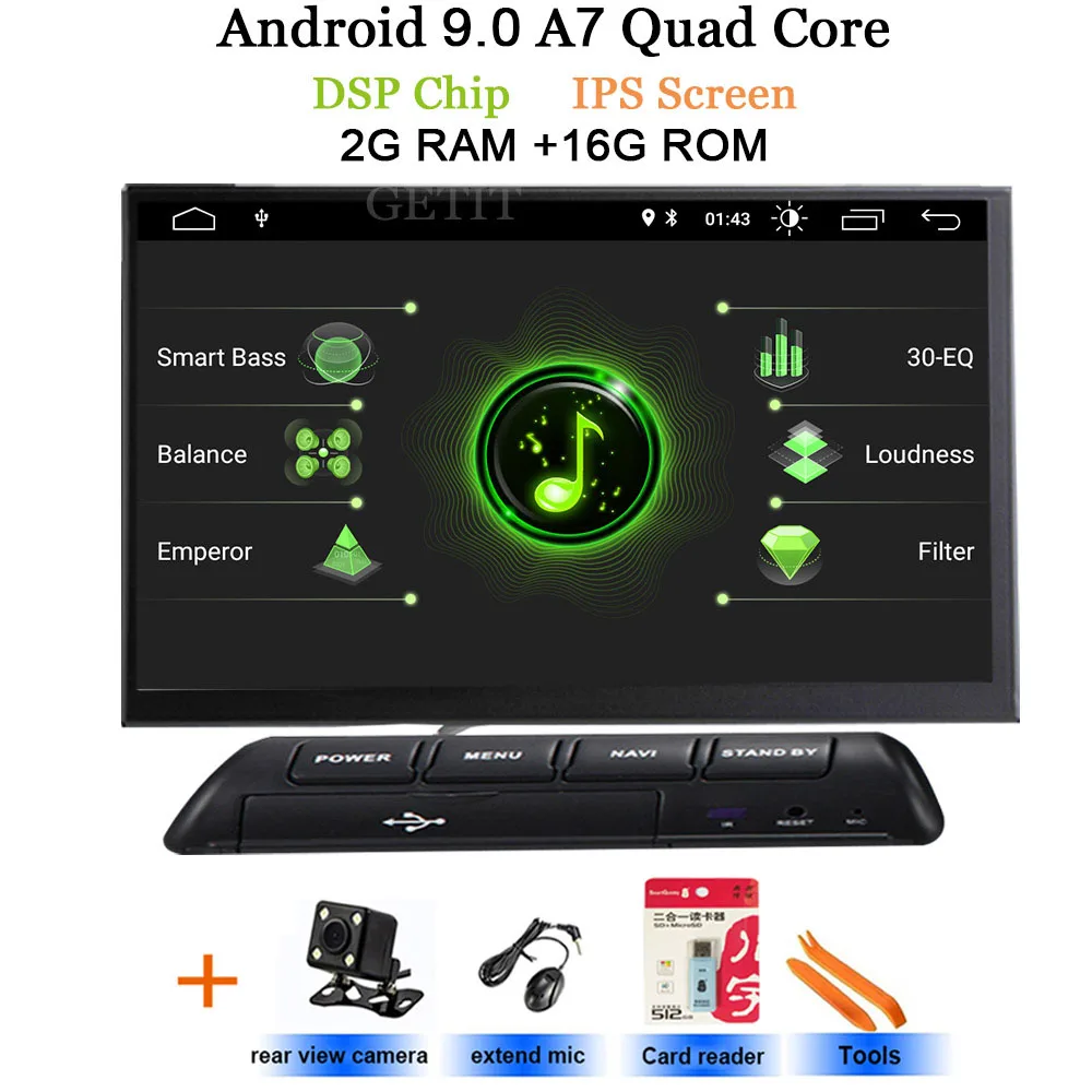 DSP чип ips экран Android 10 Автомобильный мультимедийный плеер для Land Rover freelander 2 2007-2012 gps навигация стерео радио WiFi BT - Цвет: DSP-IPS 2G-Rear Cam