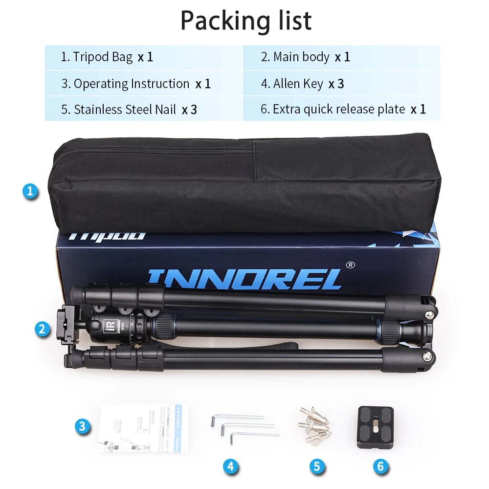 Профессиональный штатив Монопод INNOREL RT30 из алюминиевого сплава с шариковой