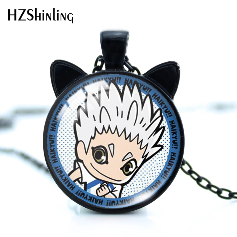2020 Новый Haikyu! Волейбольные Мальчики кулон ожерелье Аниме Круглый Фото кошка