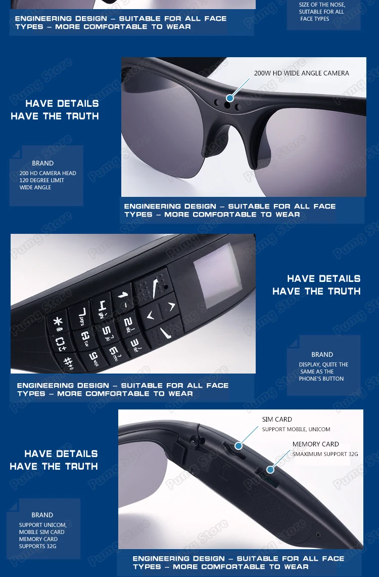 Лучшие продажи продуктов Bluetooth smartglasses носимые цифровые солнечные очки с Bluetooth с видеокамерой запись смарт стекло G5