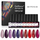 Гель-лак для ногтей Gelfavor, 468 шт., Полупостоянный лак, Гель-лак для светодиодных УФ-ламп Esmaltes, базовое и верхнее покрытие для маникюра, набор гель для дизайна ногтей
