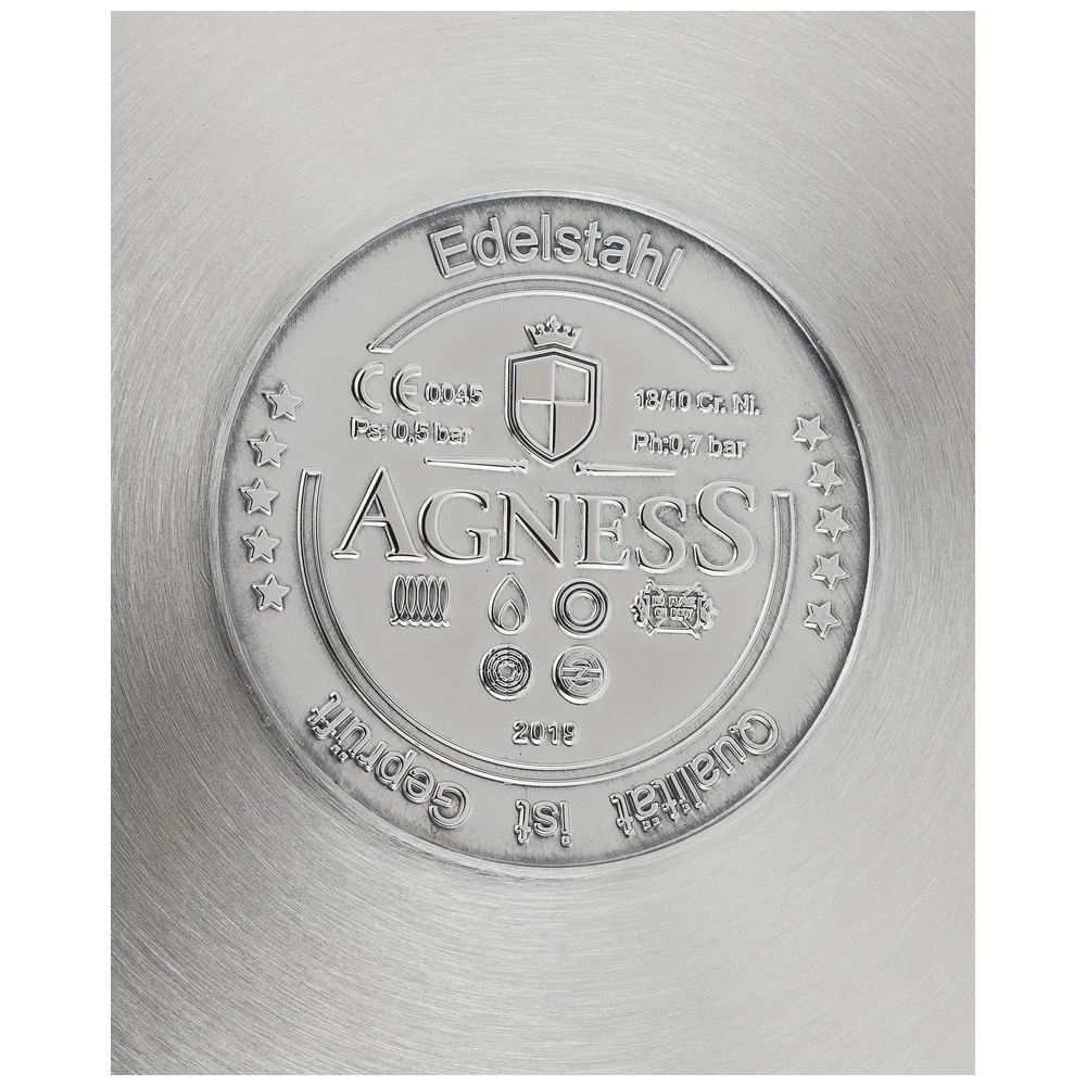 Pressure cooker Agness Professional Stainless Steel 18/10 5 L Kitchen supplies Cookers Cookware Dining Bar Home Garden Utensils for Tableware |