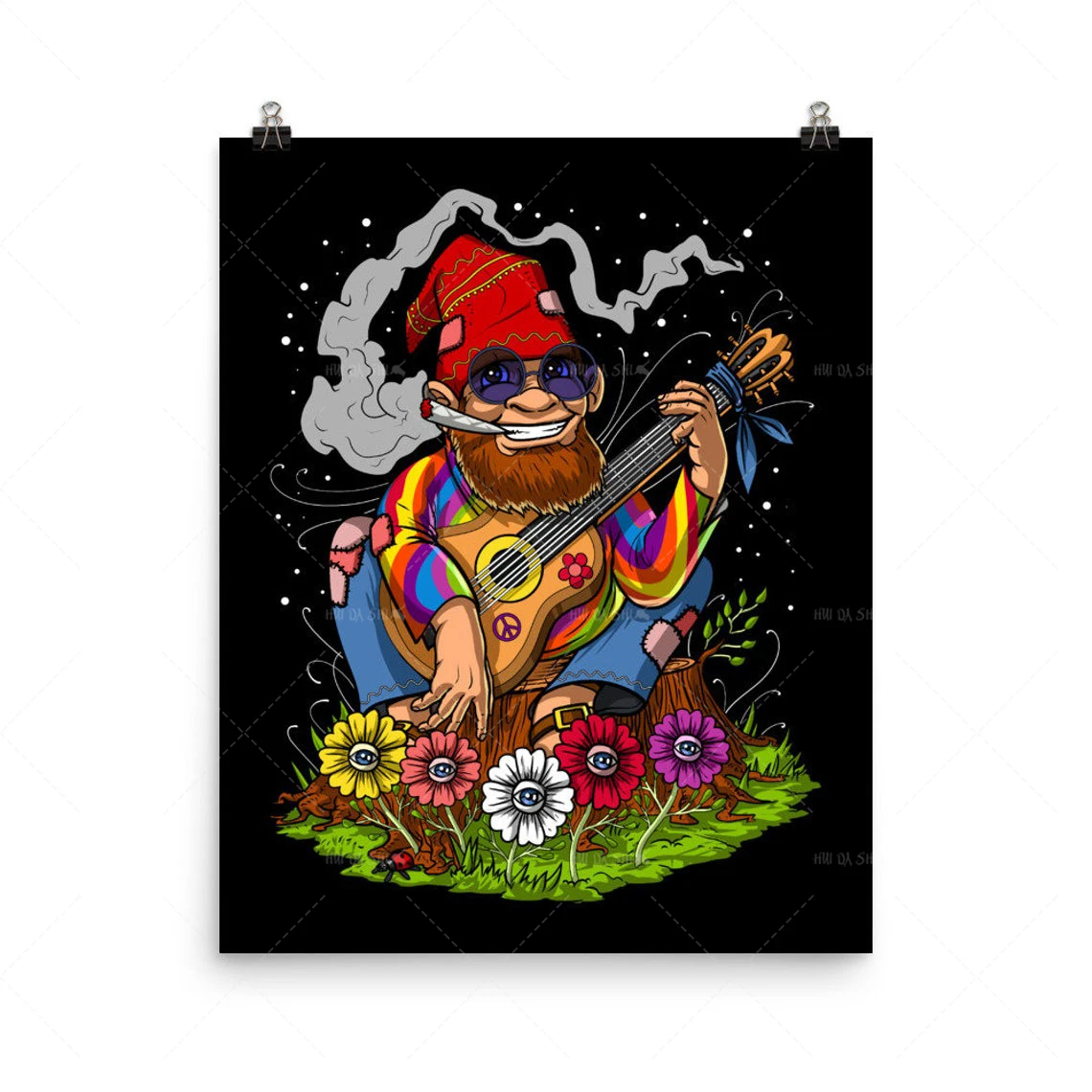 

Modern Home Decor Poster Nordic Abstract Figure Gnome Hippie Wall Art Canvas Painting Art Poster Print Wall Picture Living Room