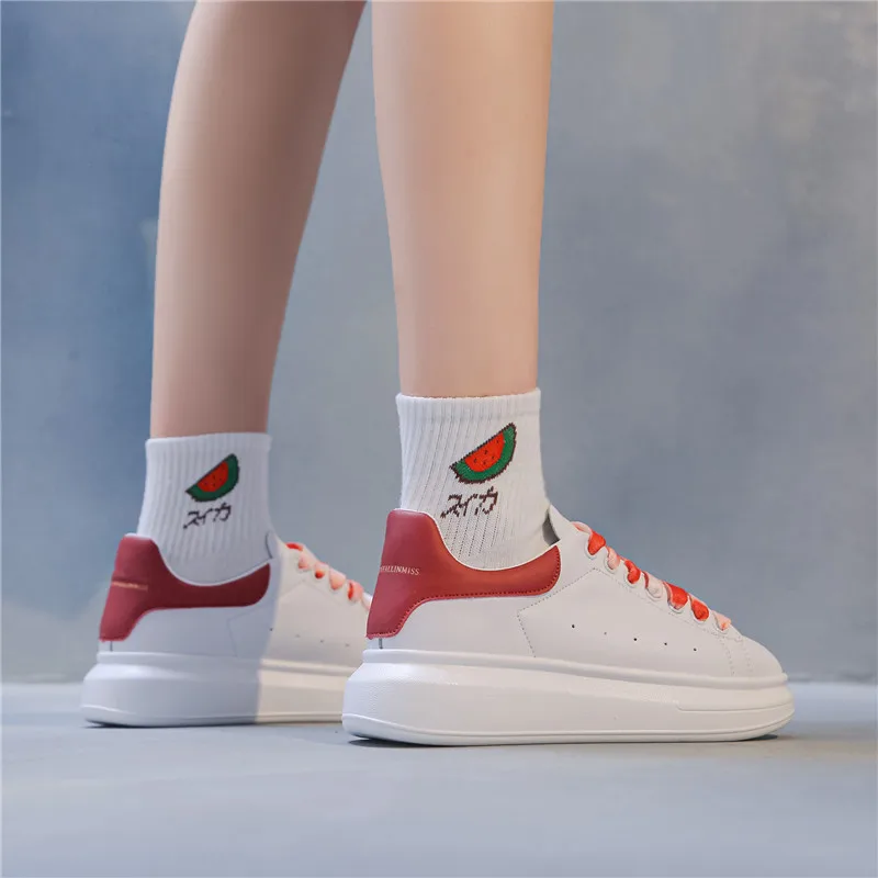 Женские кроссовки на плоской подошве FEDONAS Разноцветные Повседневные туфли