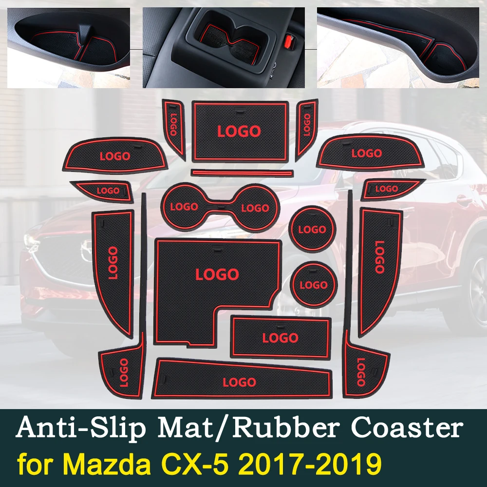 Противоскользящая резиновая накладка на дверь для Mazda CX 5 MK2 KF CX5 внутренний 2017 2018