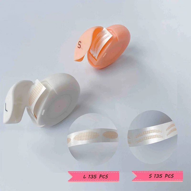 

135 шт./коробка, водонепроницаемые наклейки на веки для макияжа глаз