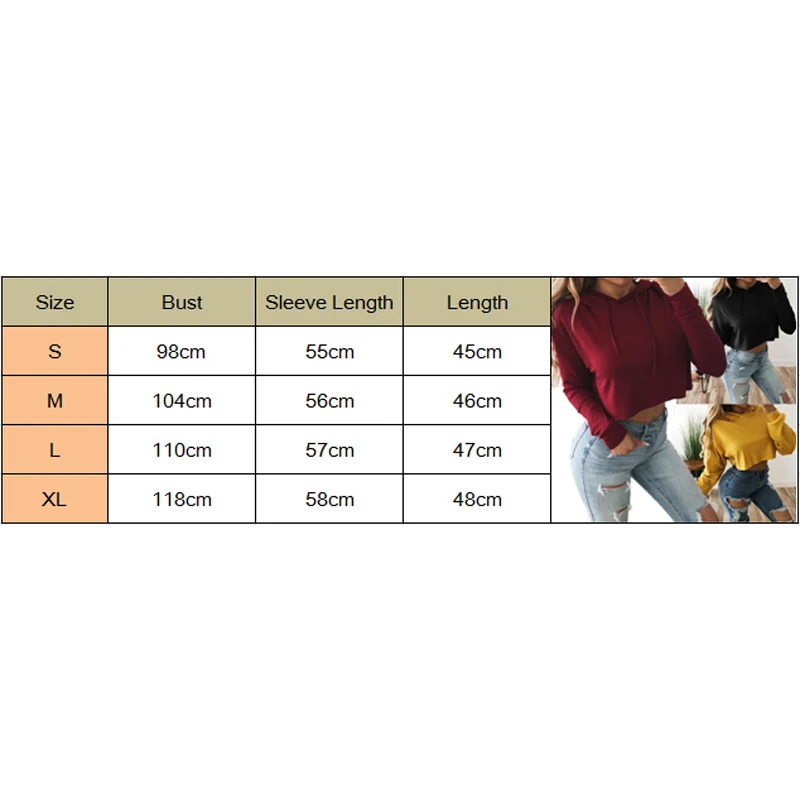 

New Fashion Women Hooded Long Sleeve Sweatshirt Casual Solid Color Tops Ladies Sport Loose Pullover Top Autumn