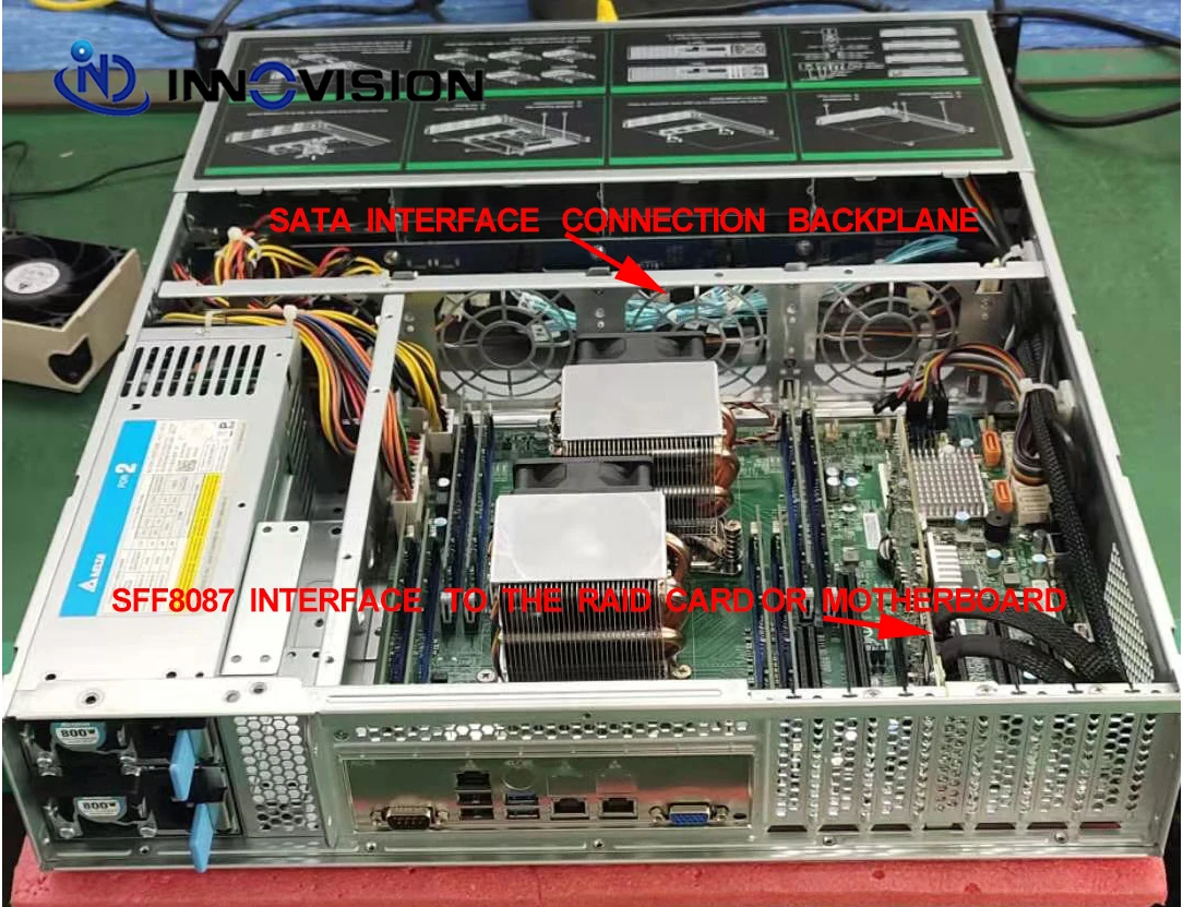 Высокоскоростной кабель для передачи данных Mini SAS 36Pin SFF-8087-4 SATA 7PIN