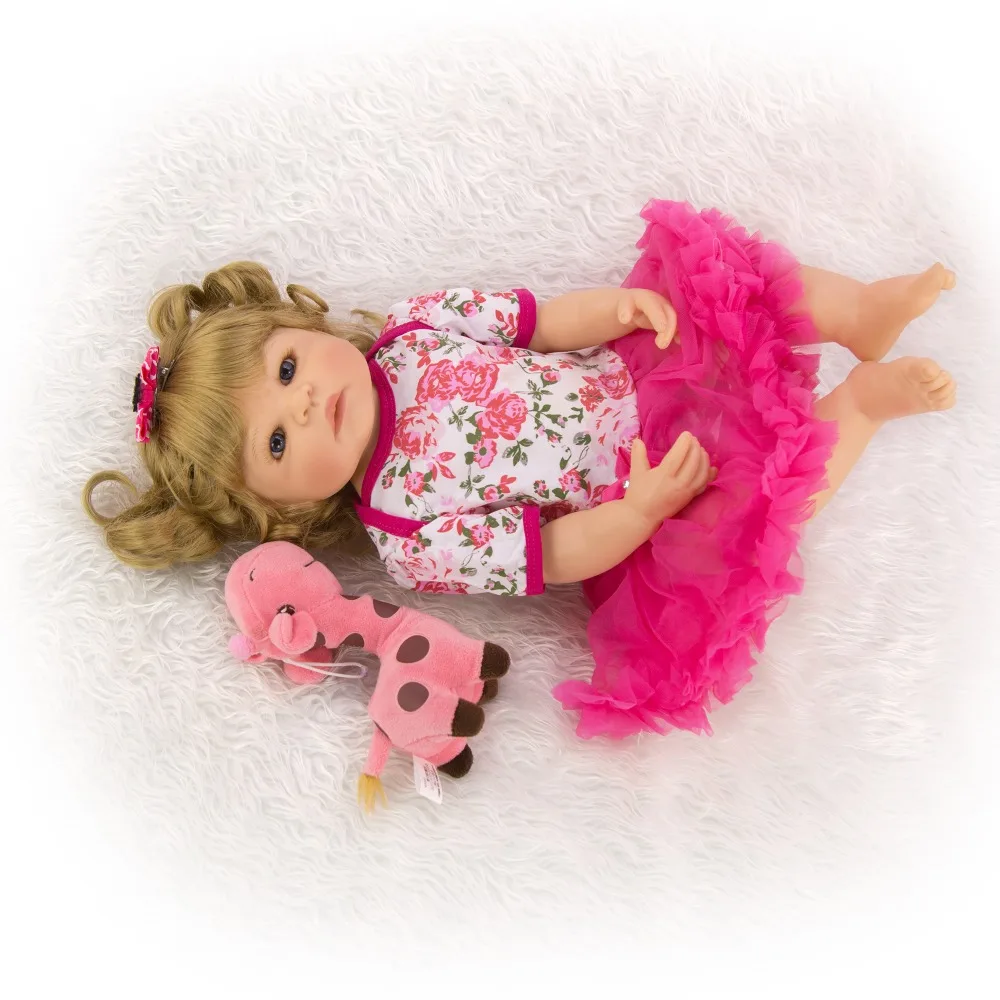 Кукла reborn menina игрушка силикон винил тело Bebe Reborn детские куклы 55 см реалистичные