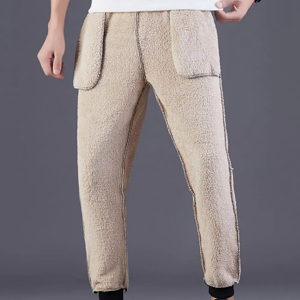 

Thick Pants Large Size Solid Color Anti-shrink Straight Tight Winter Pants