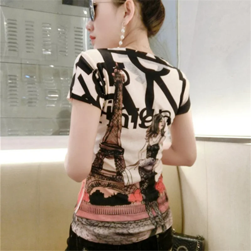 S-3XL плюс Размеры топы летние шорты с длинными рукавами и круглым вырезом