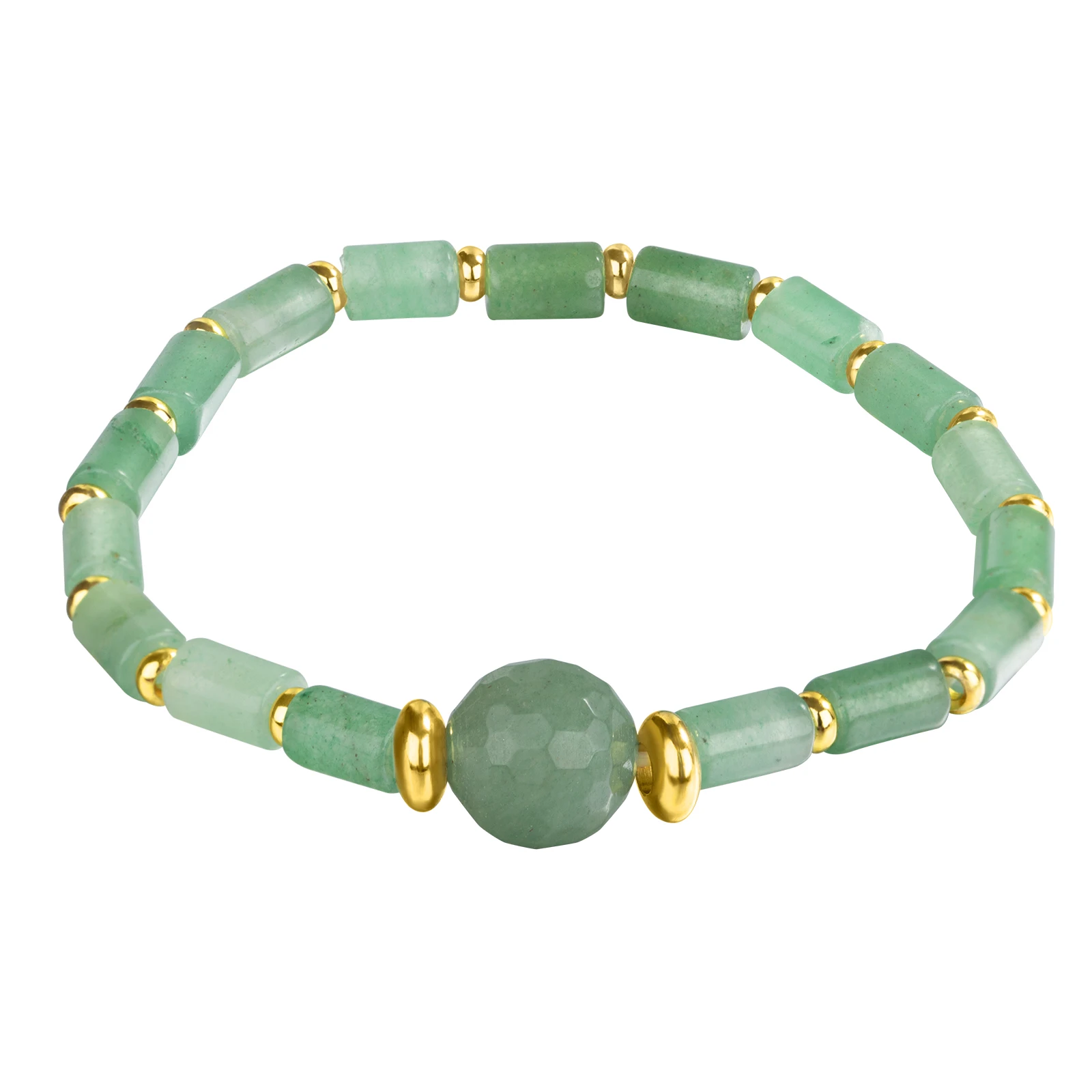 

Genuine Green Aventurine Pastel Jade Green Dainty Stretch Beaded Bracelet For Men Women Fashion Handmade Gemstone Jewelry Gifts