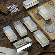 Кристально прозрачная печать растения DIY резиновые штампы для скрапбукинга канцелярские товары Скрапбукинг Стандартный штамп