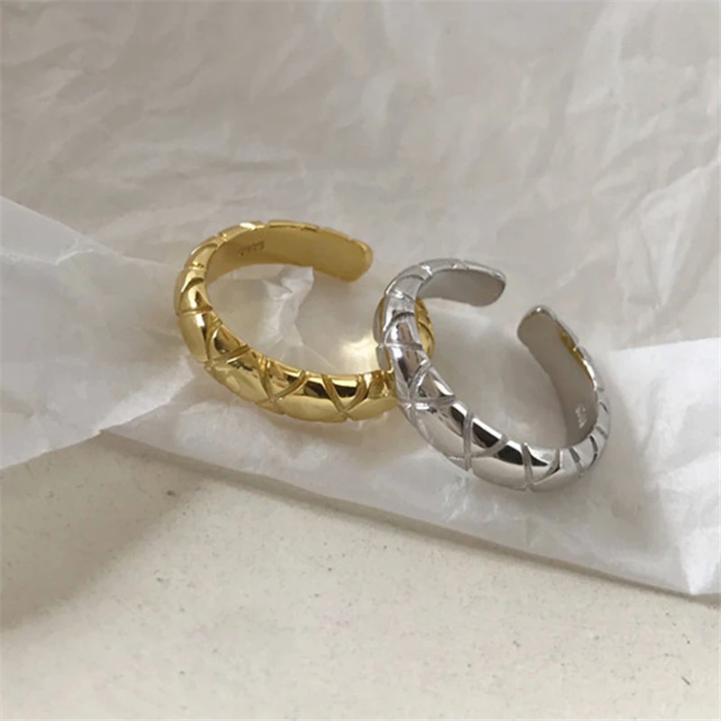 Оптовая Готическая Глянцевая ромбовидная простая бижутерия кольца для дам крест