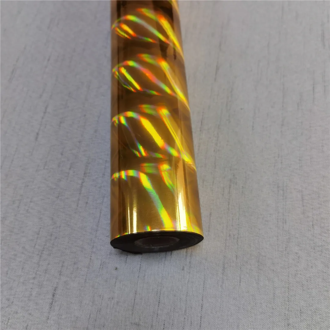 

stamping holographic foil star design hot stamping on paper or plastic transfer design foil laminate film for nial DIY fish lure