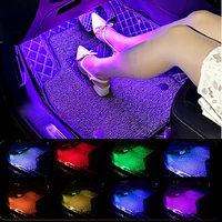 auto led atmosphere light 5050 led car lights interior with remote voice control interior styling decorative rgb strip lamp