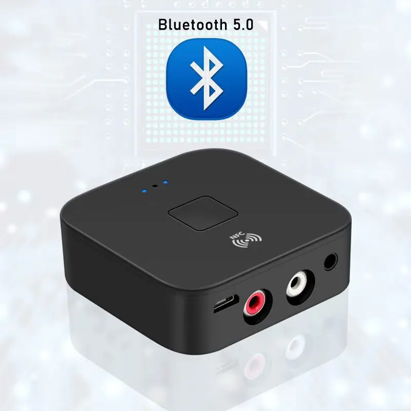 Bluetooth 5.0 Receiver 3.5mm AUX RCA Jack NFC Hifi Wireless Adapter & Microphone Handsfree Call Car Audio | Электроника