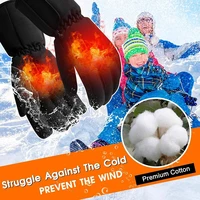 winter motorcycle gloves constant temperature heating battery powered windproof riding thermal gloves five finger heating