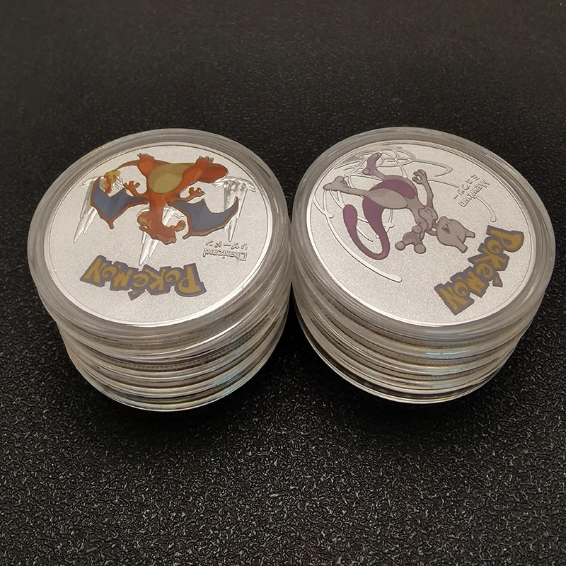 Различные японские Мультяшные золотые и серебряные монеты зубы покемона фея