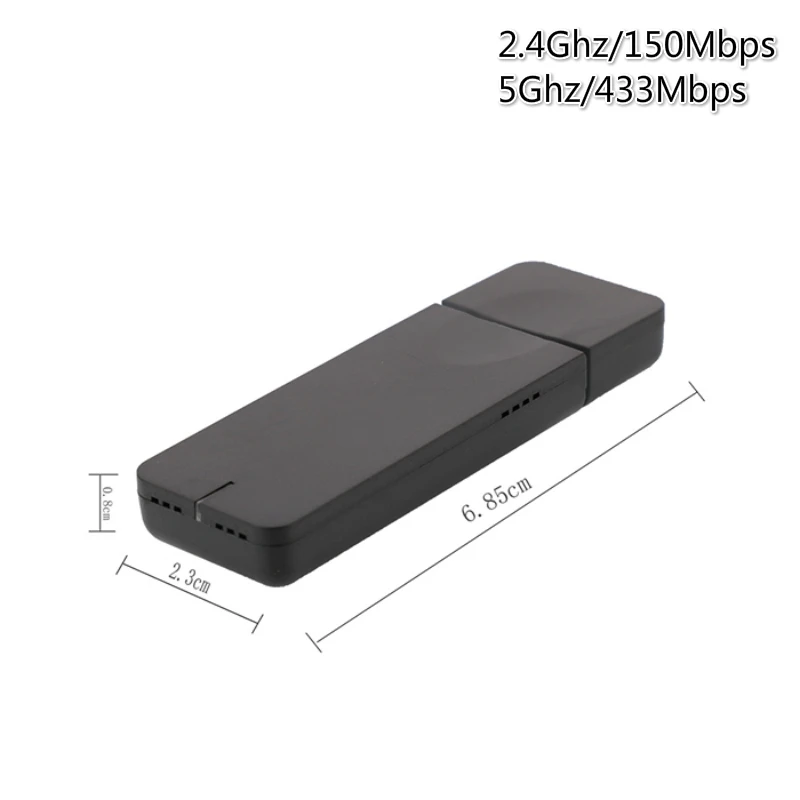 802.11AC 600 Мбит/с Wifi USB мини MTK7610 2 4g/5 8g двухдиапазонный 500 м длинный адаптер |