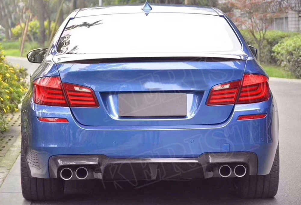 Задний диффузор для BMW F10 M5 Sedan 2012-2017 серый FRP/Углеволокно заднего бампера спойлер 3D