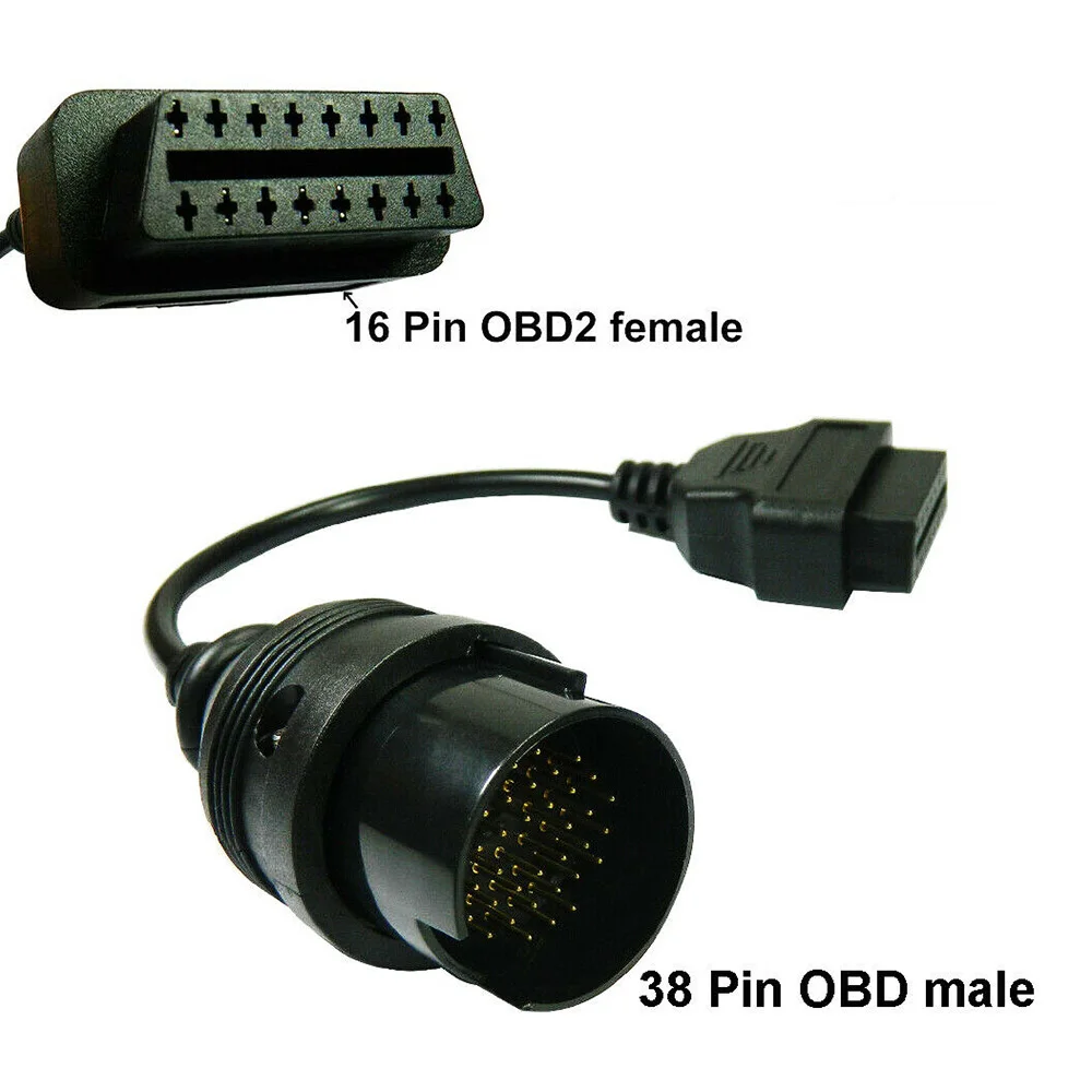 OBD OBDII 38-контактный адаптер Диагностический свинцовый кабель Разъем подходит для