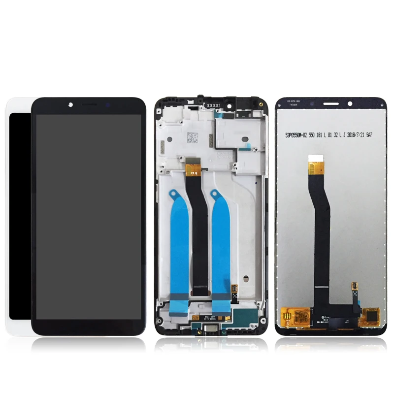 Черный/белый ЖК-дисплей с сенсорным экраном и дигитайзером для xiaomi Redmi 6A/6 рамкой