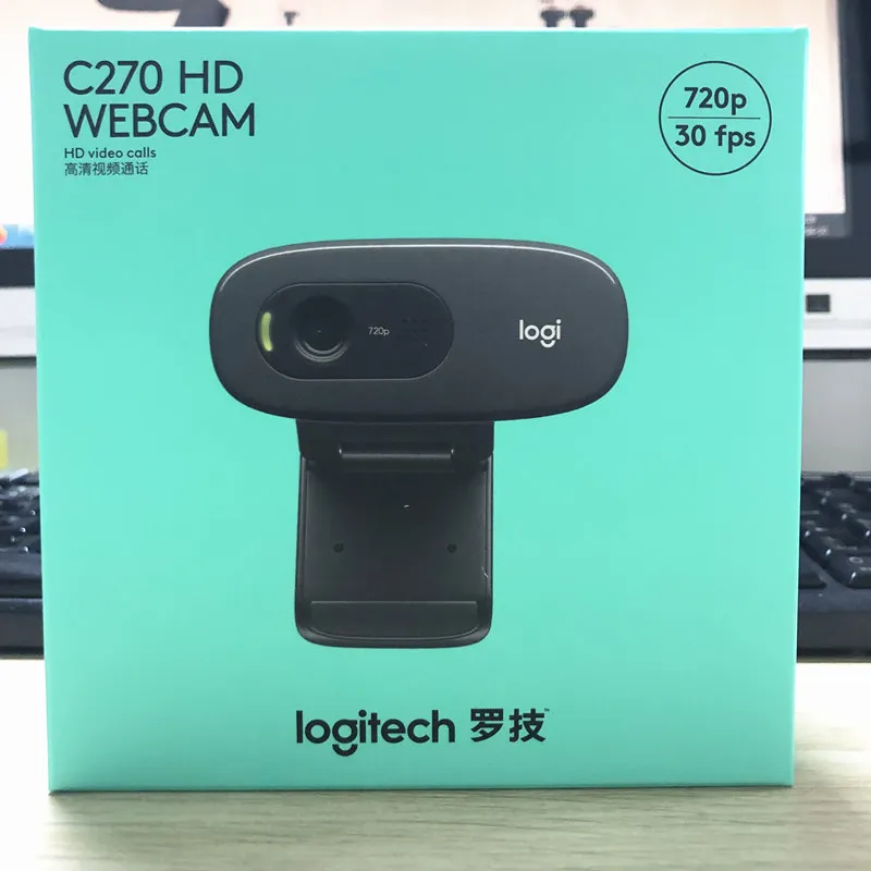 Ноутбук Logitech C270 C270i оригинальный настольный компьютер веб камера с бесплатным