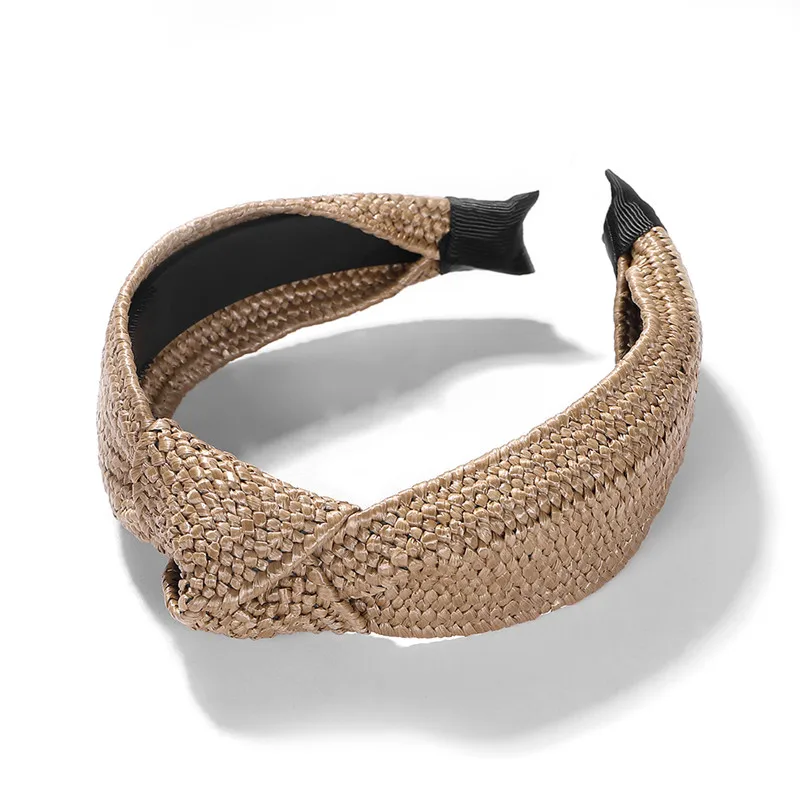 Best lady Trendy Ribbon Crystal Headband Cute Girls Gifts Jewelry bohemian Hairwear Women Wedding Statement Hair Accessories - Metal color: 4