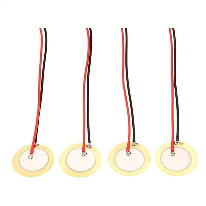 12 шт. 27 мм пьезо-диски с выводами микрофонный барабанный триггер акустический