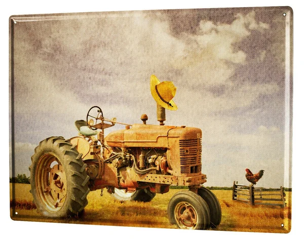 

Tin Sign Ravtive Tractor Garages Nostalgia Field Farmer Coffee Bar Decoration Home Decor