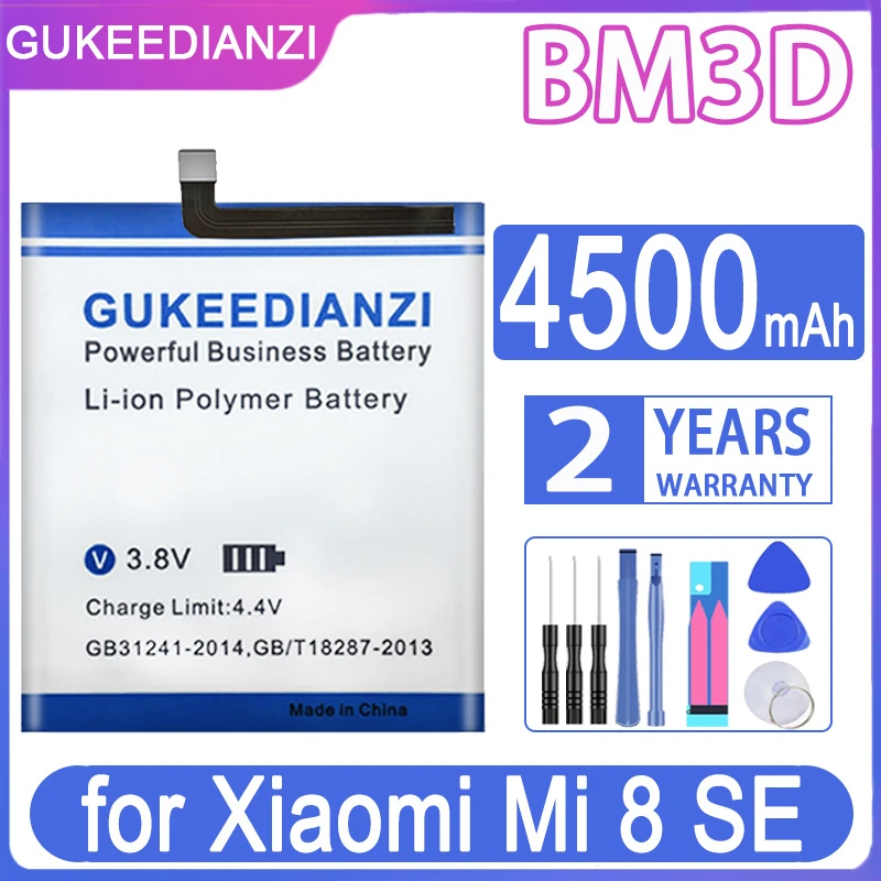 

Сменный аккумулятор GUKEEDIANZI BM3D 4500 мАч для Xiaomi Mi 8 SE mi8 SE