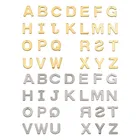 104 шт.кор. 4 Комплекты 304 Нержавеющаясталь Алфавит кулоны с надписями с буквой А  Z для бижутерии, материал для рукоделия отверстие: 1 мм 2 комплектацвет