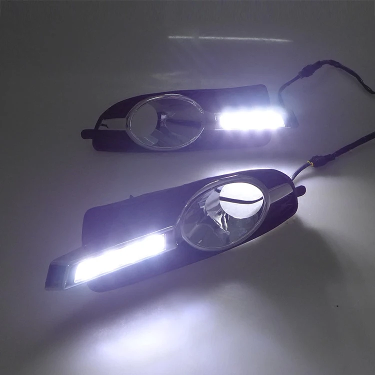 2 шт. светодиодный льные светодиодные дневные ходовые Противотуманные фары для