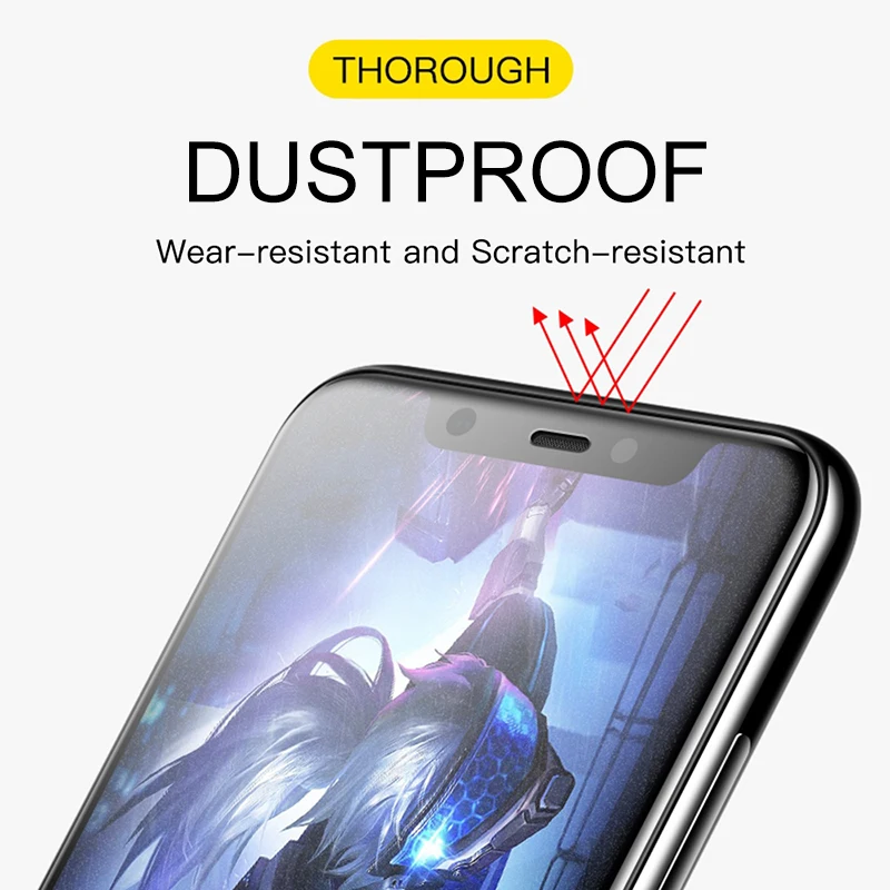 2 в 1 полностью наклеиваемая поверхность матового стекла для xiaomi Redmi note 9 pro max