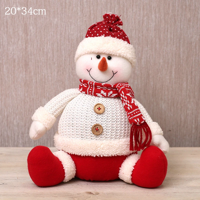 Большие размеры Рождественские куклы выдвижной Санта Клаус снеговик лося