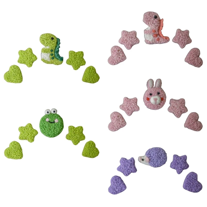 

5 Pcs DIY Handmade Baby Wool Felt Ornaments Home Party Decorations Newborn Photography Props Infant Photo Shooting Accessories