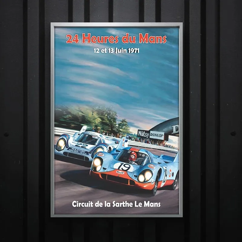 

Classical 24 Hours Racing Car Poster Prin On Canvas Nordic Vehicle Wall Art Painting Picture For Living Room Home Decoration