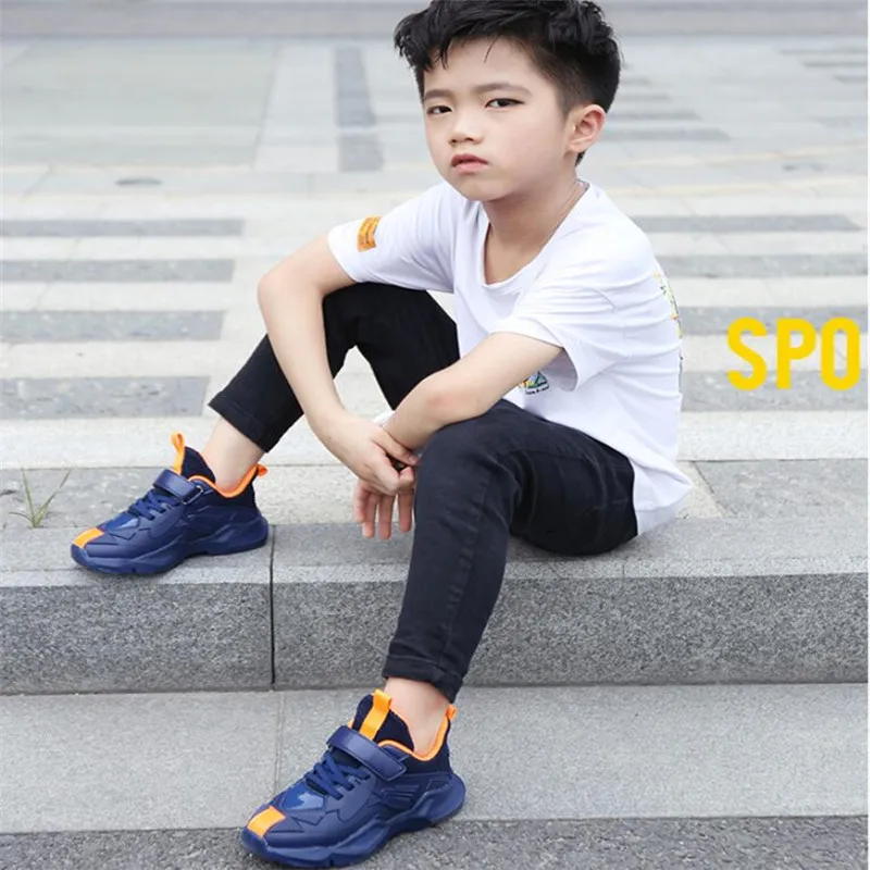 Весна 2020 детская спортивная обувь детские повседневные кожаные кроссовки для