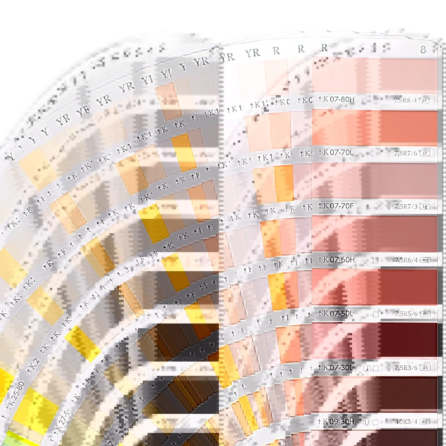 654 цветов версия s 2019 Японская ассоциация промышленных покрытий JPMA K цветная карта