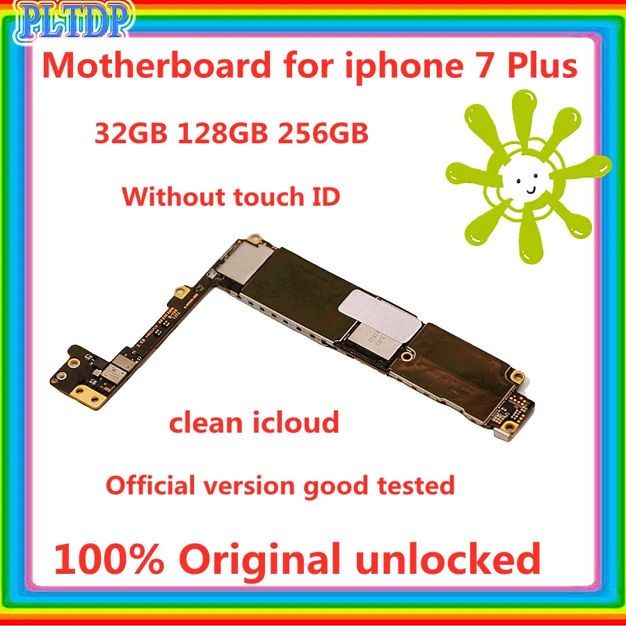 Материнская плата No icloud для iphone 7 Plus с/без Touch ID 100% Оригинальный разблокированный P